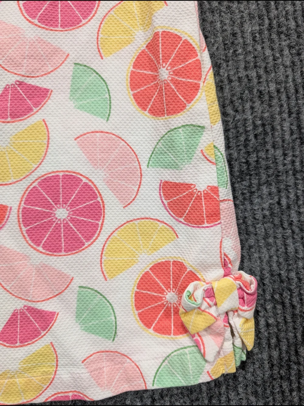 Gymboree Fruit Punch Citrus Slice Dress Girls Lemon Orange Summer Sundress Sz 6